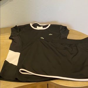 Lacoste tennis skirt set